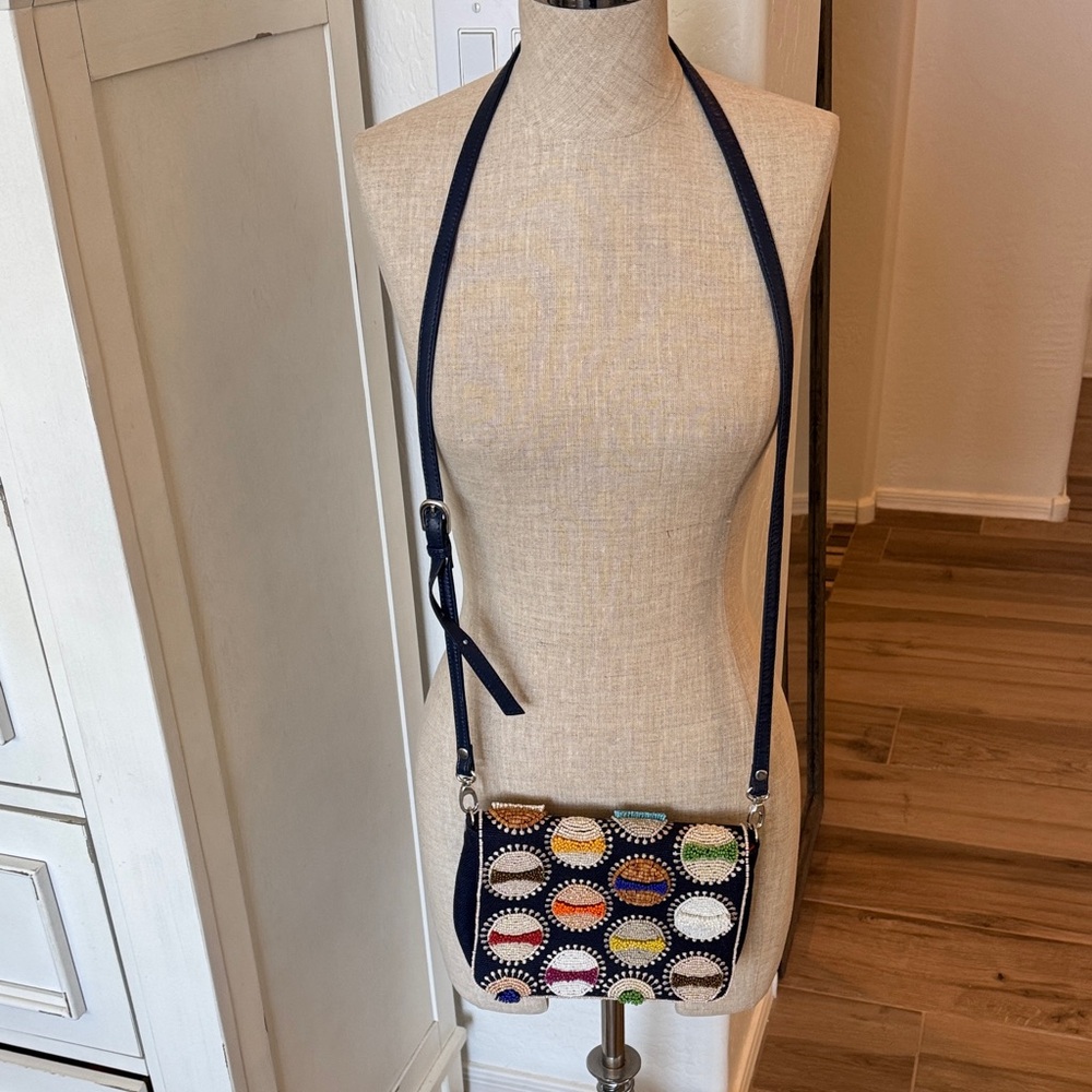 Chico’s beaded crossbody purse bag